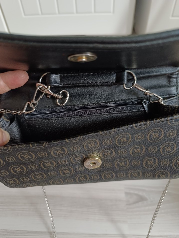 Zincir Detaylı Siyah Kadın Çanta - Görsel 2