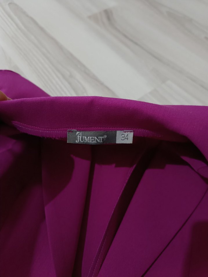 Fuşya Uzun Kollu Kadın Blazer Ceket - Görsel 3