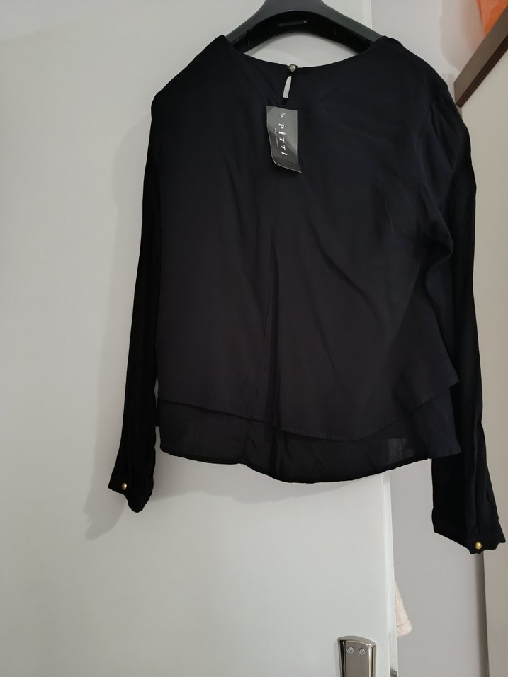 Siyah Uzun Kollu Bluz - Görsel 2