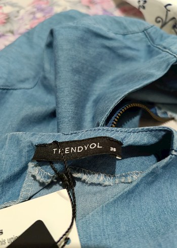 Kadın Denim Midi Elbise - Görsel 3