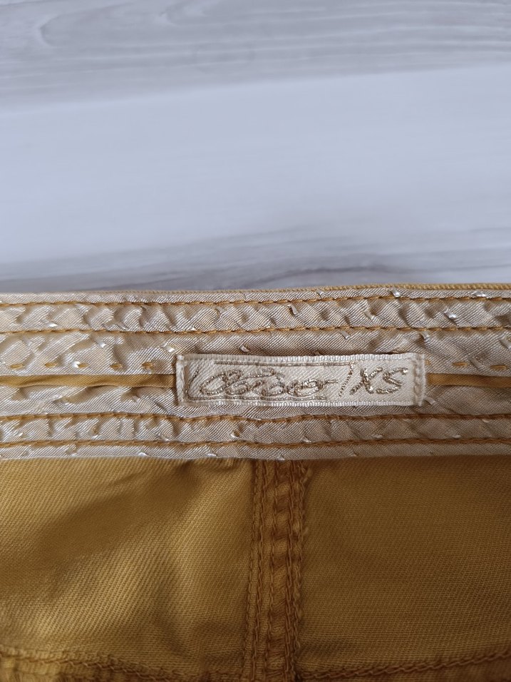 Sarı Denim Mini Etek - Görsel 3