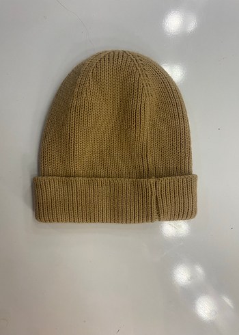 Kadın Bej Örgü Yün Bere - Görsel 2