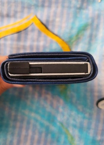 Lacivert Armani Erkek Cüzdan (mekanizmalı) - Görsel 4