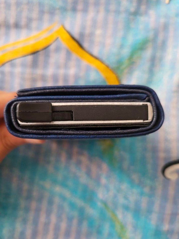 Lacivert Armani Erkek Cüzdan (mekanizmalı) - Görsel 4