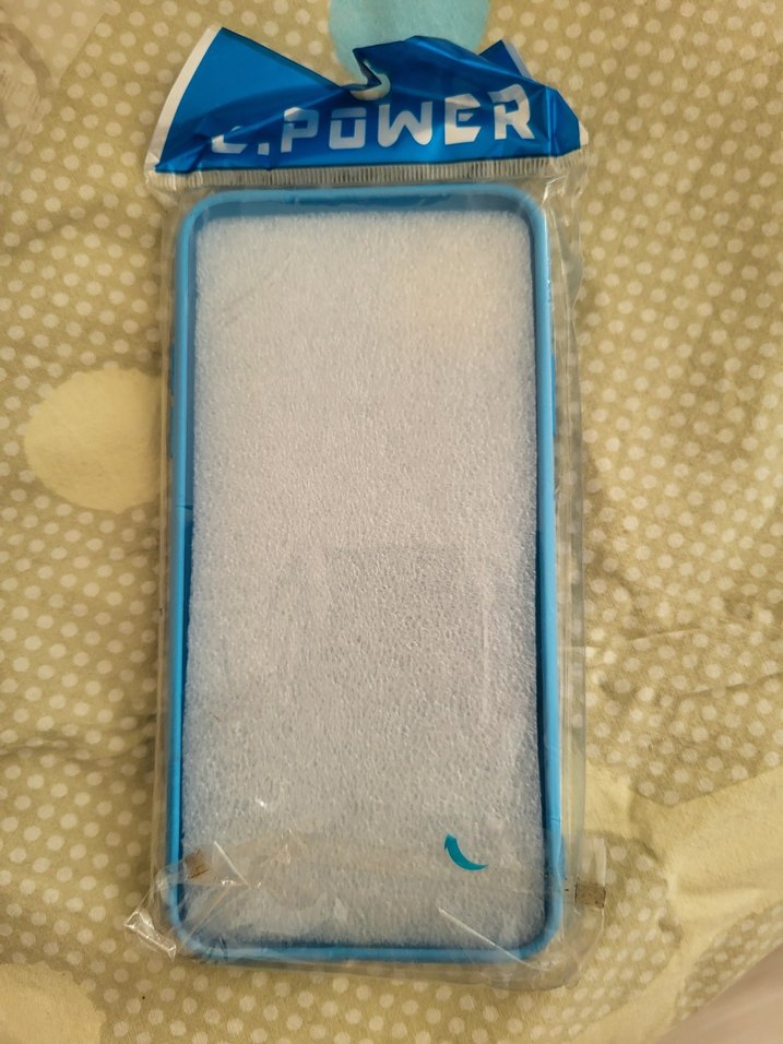 Pastel Mavi Elastik Bohem Telefon Kılıfı - Görsel 2