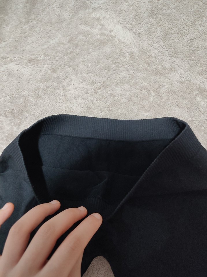 Siyah Basic Mini şort - Görsel 3