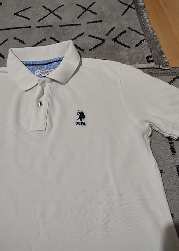 Erkek Beyaz Kısa Kollu Polo Yaka Tişört - Görsel 4