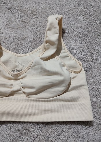 Beyaz Midi Spor Sütyeni - Görsel 2