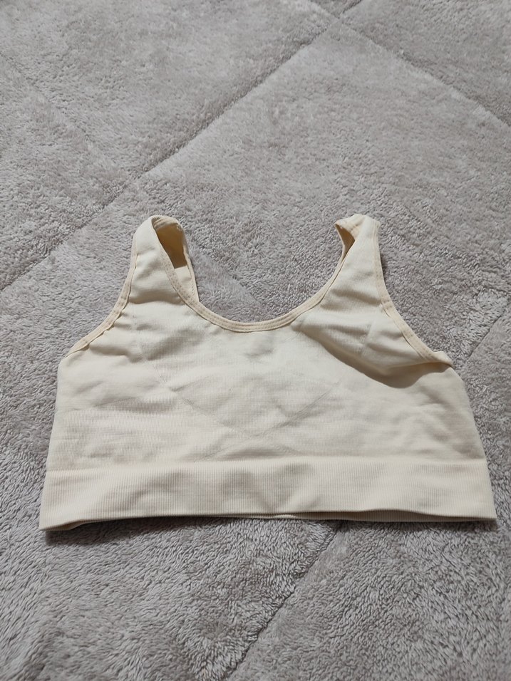 Beyaz Midi Spor Sütyeni - Görsel 4