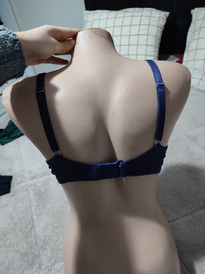 Lacivert Bohem Midi Sütyen - Görsel 3