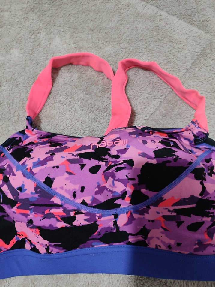 Renkli Tie-Dye Spor Sütyeni - Görsel 2