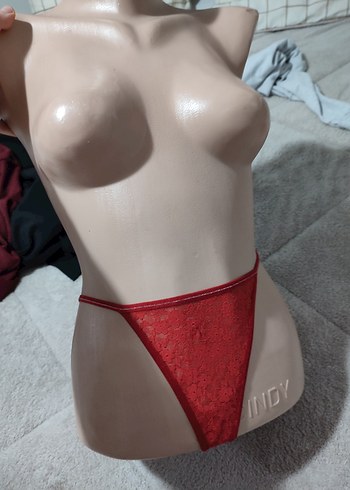 Kırmızı Mini Bohem Dantelli Sütyen - Görsel 8