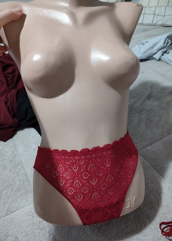 Kırmızı Mini Bohem Dantelli Sütyen - Görsel 5