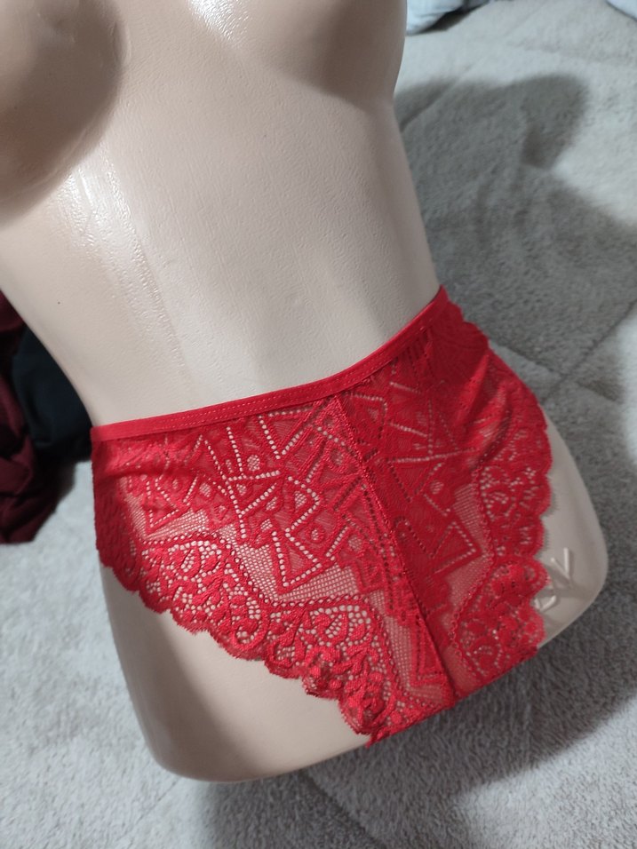 Kırmızı Mini Bohem Dantelli Sütyen - Görsel 2