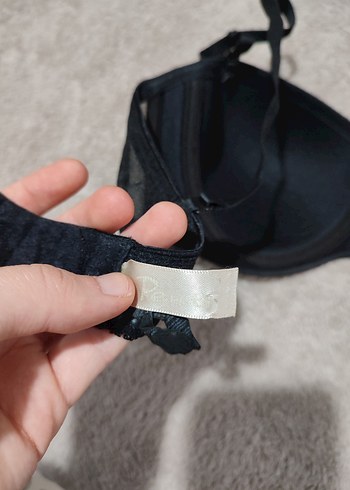 Siyah Minimalist Goth Sütyen - Görsel 4