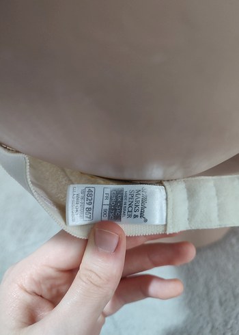 Nakışlı Beyaz Minimalist Sütyen - Görsel 4