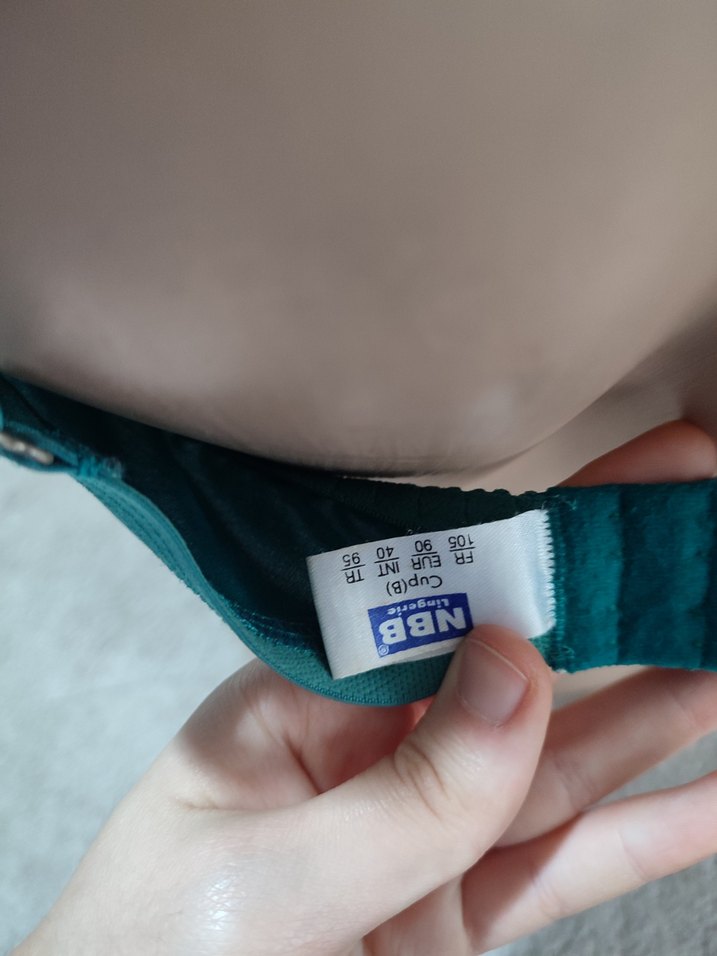 Turkuaz İşlemeli Parlak Bohem Sütyen - Görsel 4