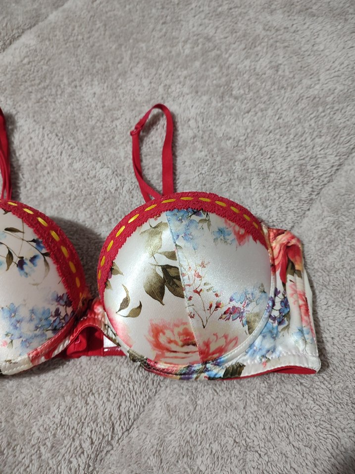 Çiçek Desenli Bohem Vintage Sütyen - Görsel 2