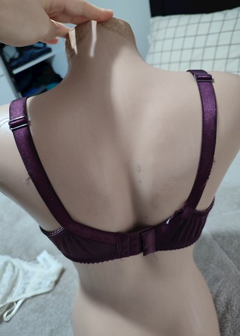 Vintage Tarzı Parlak Mor Sütyen - Görsel 3