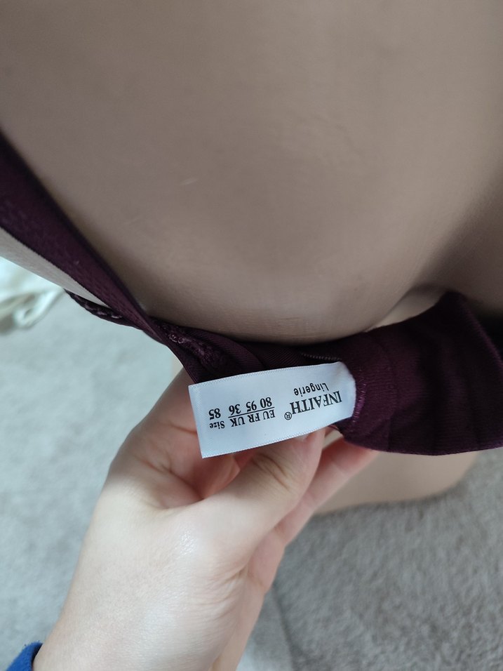 Vintage Tarzı Parlak Mor Sütyen - Görsel 4