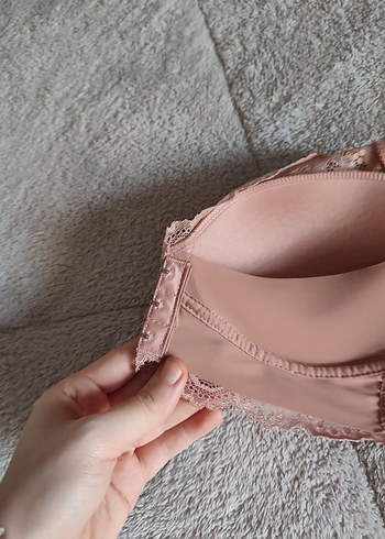 Bej Dantel Detaylı Rahat Sütyen - Görsel 5