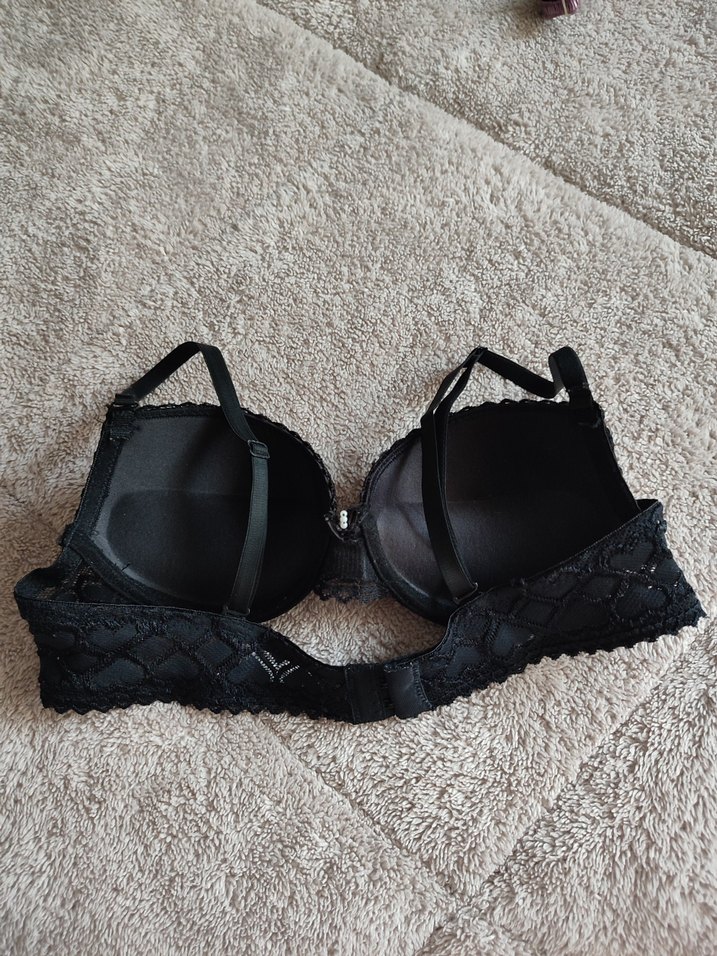 Siyah Dantel Detaylı Midi Sütyen - Görsel 3