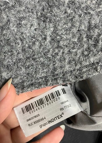 Gri Fermuarlı Midi Kadın Kaban - Görsel 4