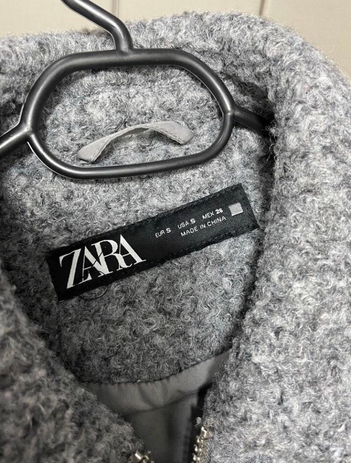 Gri Fermuarlı Midi Kadın Kaban - Görsel 3