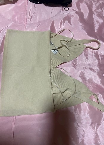 Bej İnce Askılı Straplez Büstiyer - Görsel 2