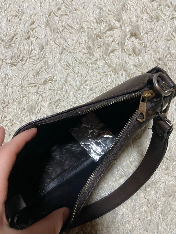 Kahverengi Parisian Desenli Deri Kadın Çanta - Görsel 2