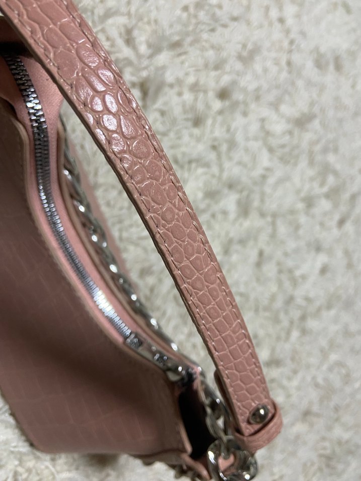 Zincir Detaylı Kahverengi Deri Kadın Çanta - Görsel 5