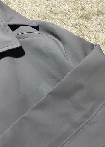 Gri Kadın Midi Boy Ceket - Görsel 2