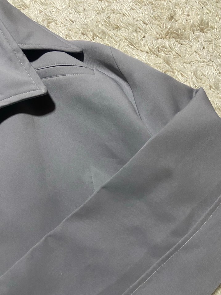 Gri Kadın Midi Boy Ceket - Görsel 2