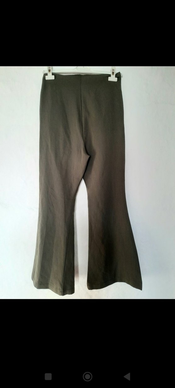 Haki renk kadın pantolon - Görsel 3