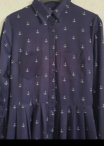 Çapa desenli elbise - Görsel 4