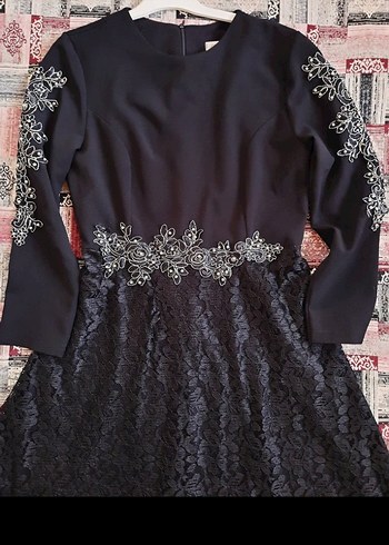 Dantel detaylı Abiye - Görsel 3