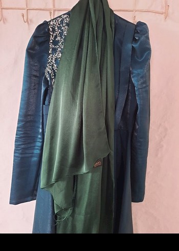 tesettür abiye elbise -saten-hızlı kargo - Görsel 9