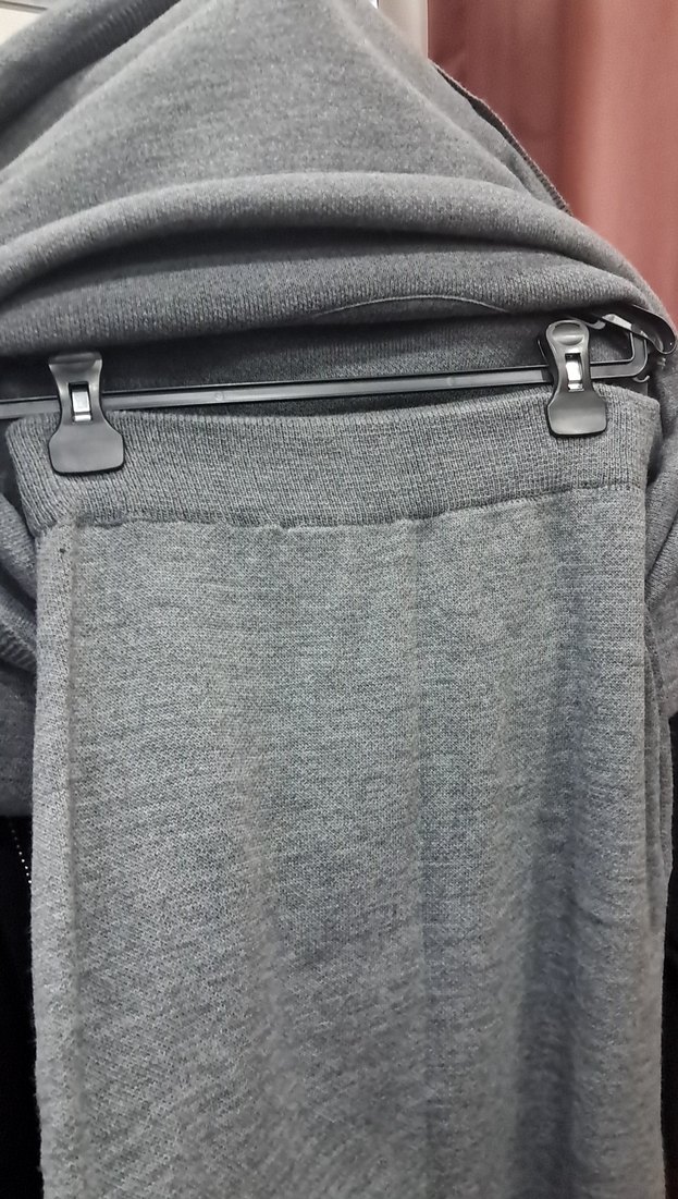 Gri Uzun Kollu Boğazlı Örgü Kadın Kazak Takım - Görsel 3