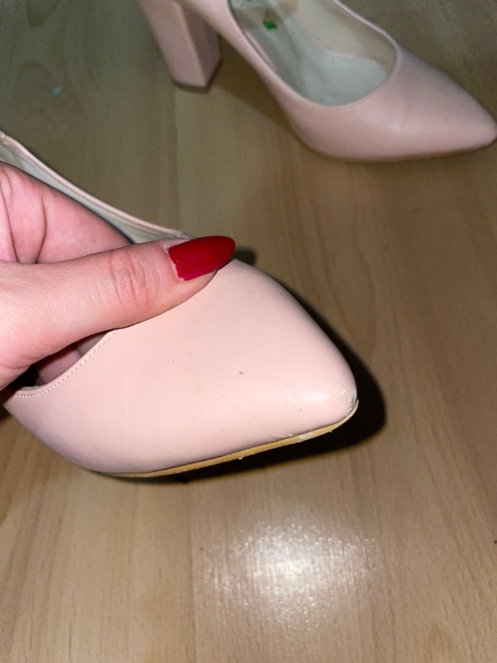 Pembe Tokalı Stiletto Kadın Topuklu Ayakkabı - Görsel 3
