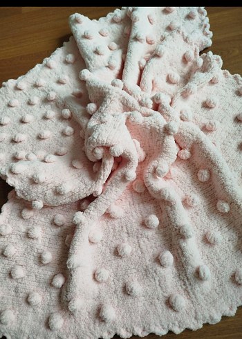 pudra rengi bebek battaniyesi - Görsel 4