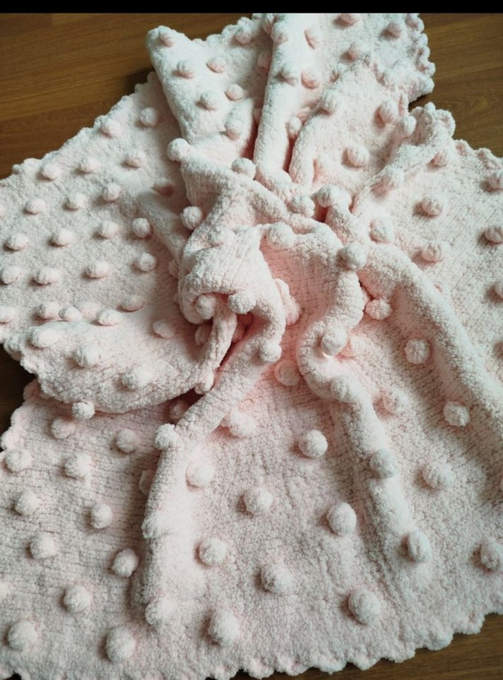 pudra rengi bebek battaniyesi - Görsel 4