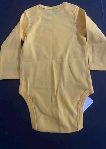 Sarı Uzun Kollu Bebek Body - Görsel 2