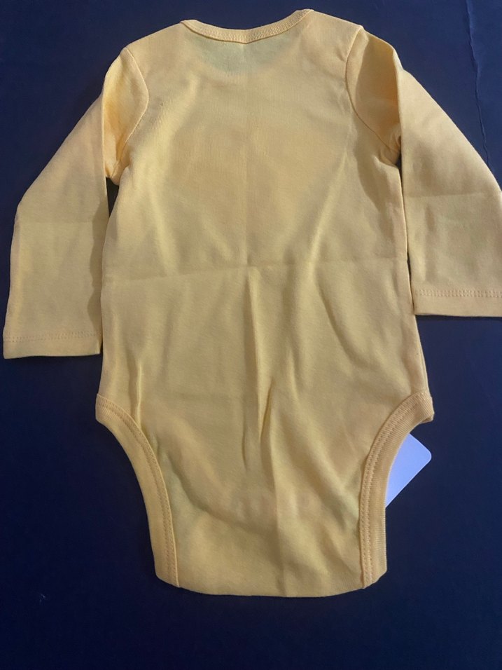 Sarı Uzun Kollu Bebek Body - Görsel 2