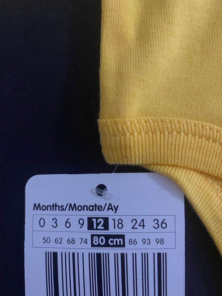 Sarı Uzun Kollu Bebek Body - Görsel 3