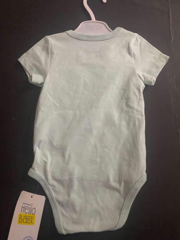 Beyaz Bebek Erkek Kısa Kollu Body - Görsel 2