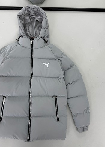 Gri Kapüşonlu Erkek Mont Puma - Görsel 2