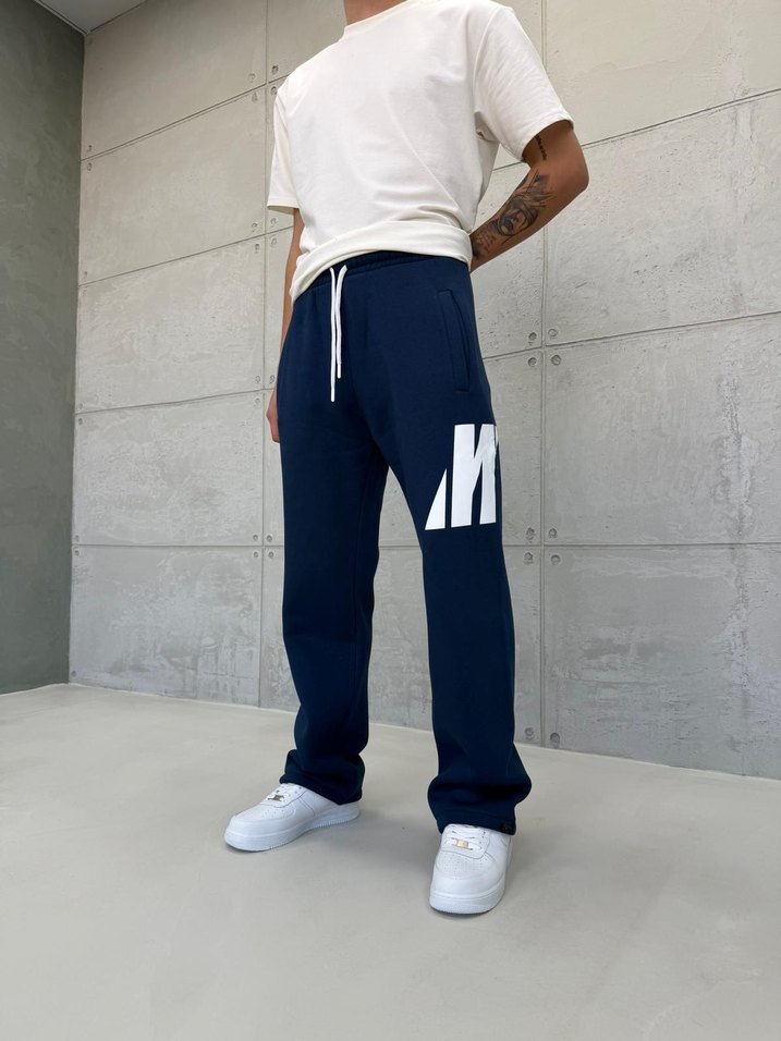 Lacivert Loose Fit Erkek Eşofman Altı - Görsel 2