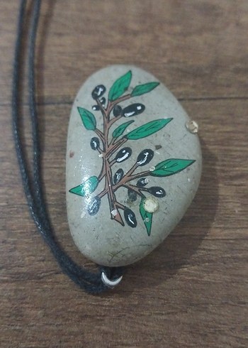 Nakışlı Uzun Bohem Boncuklu Kolye - Görsel 3