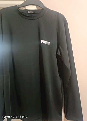 Puma Siyah Erkek Uzun Kollu Tişört - Görsel 3