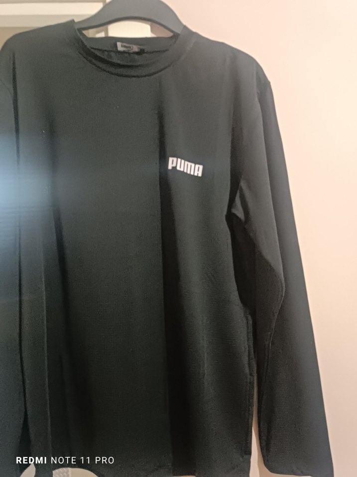 Puma Siyah Erkek Uzun Kollu Tişört - Görsel 3